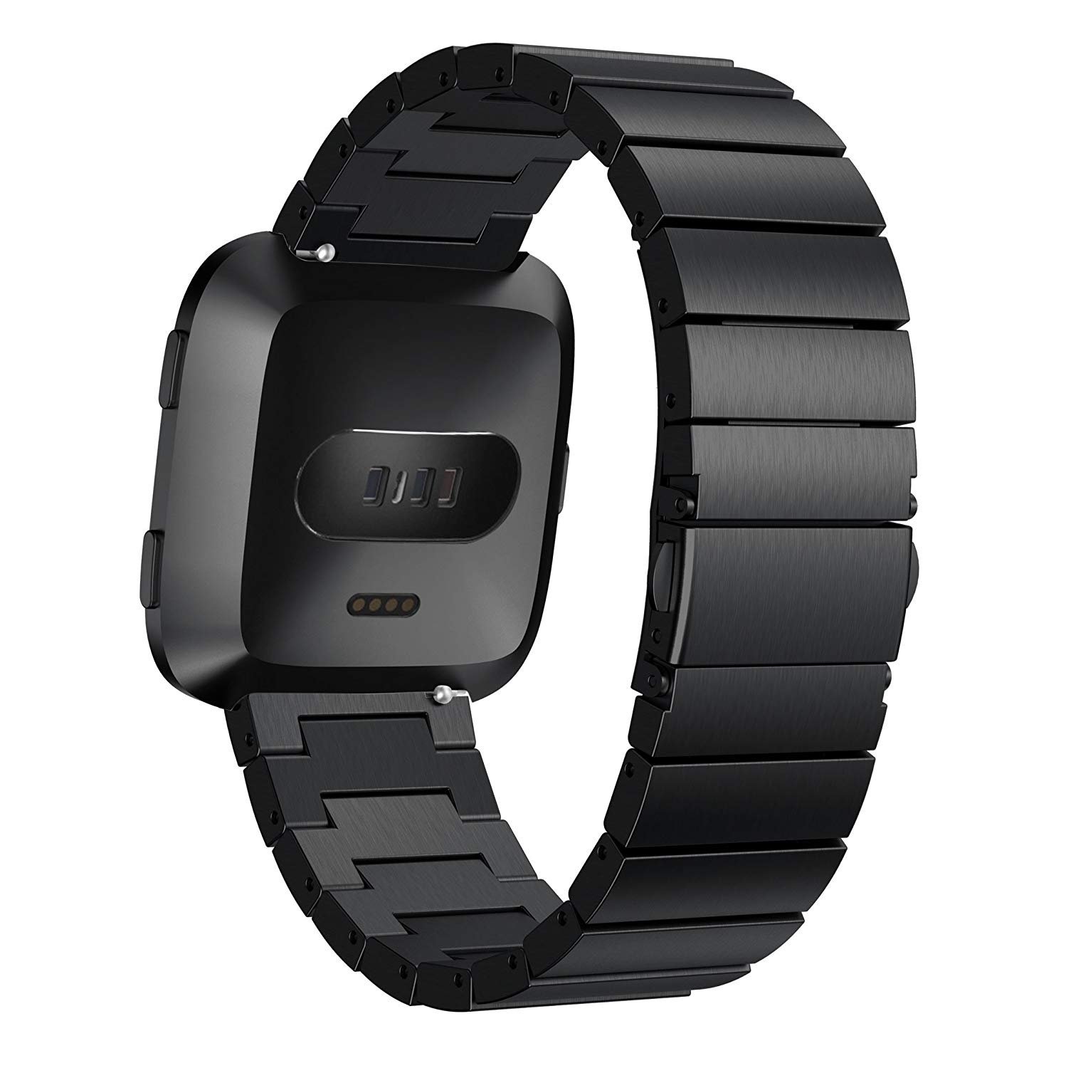 Fitbit Versa Steel Link Strap - Black