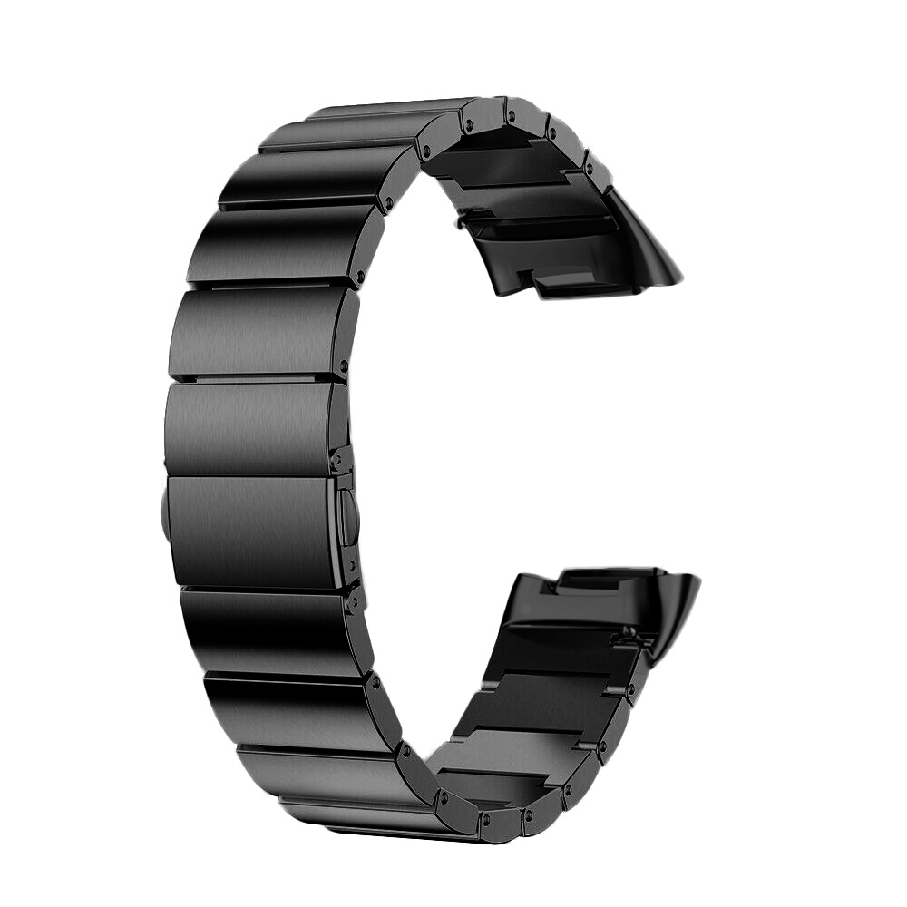 Fitbit Charge 5 Steel Link Strap - Black