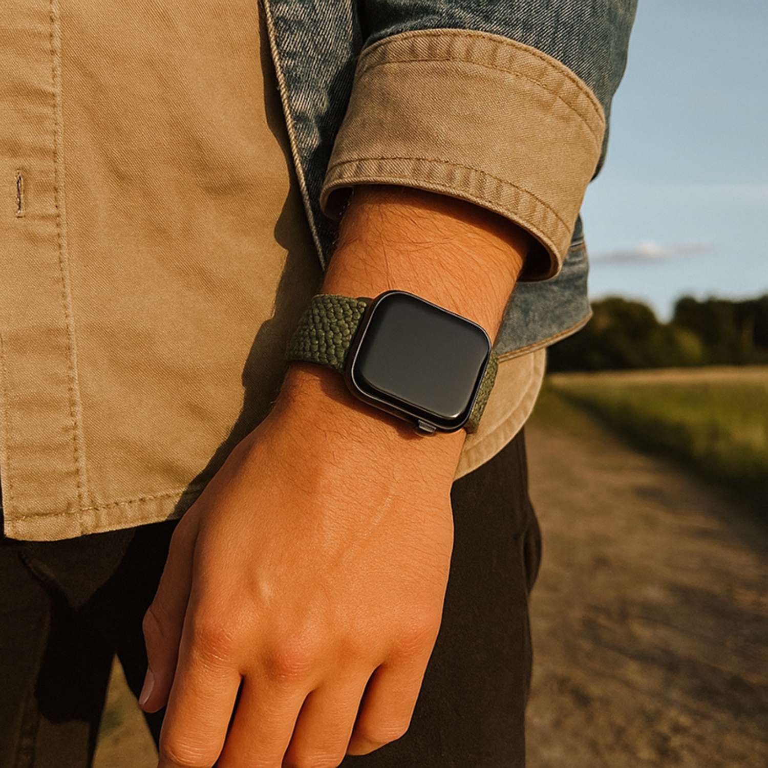  Apple Watch Nylon Braided Buckle Weavy Strap