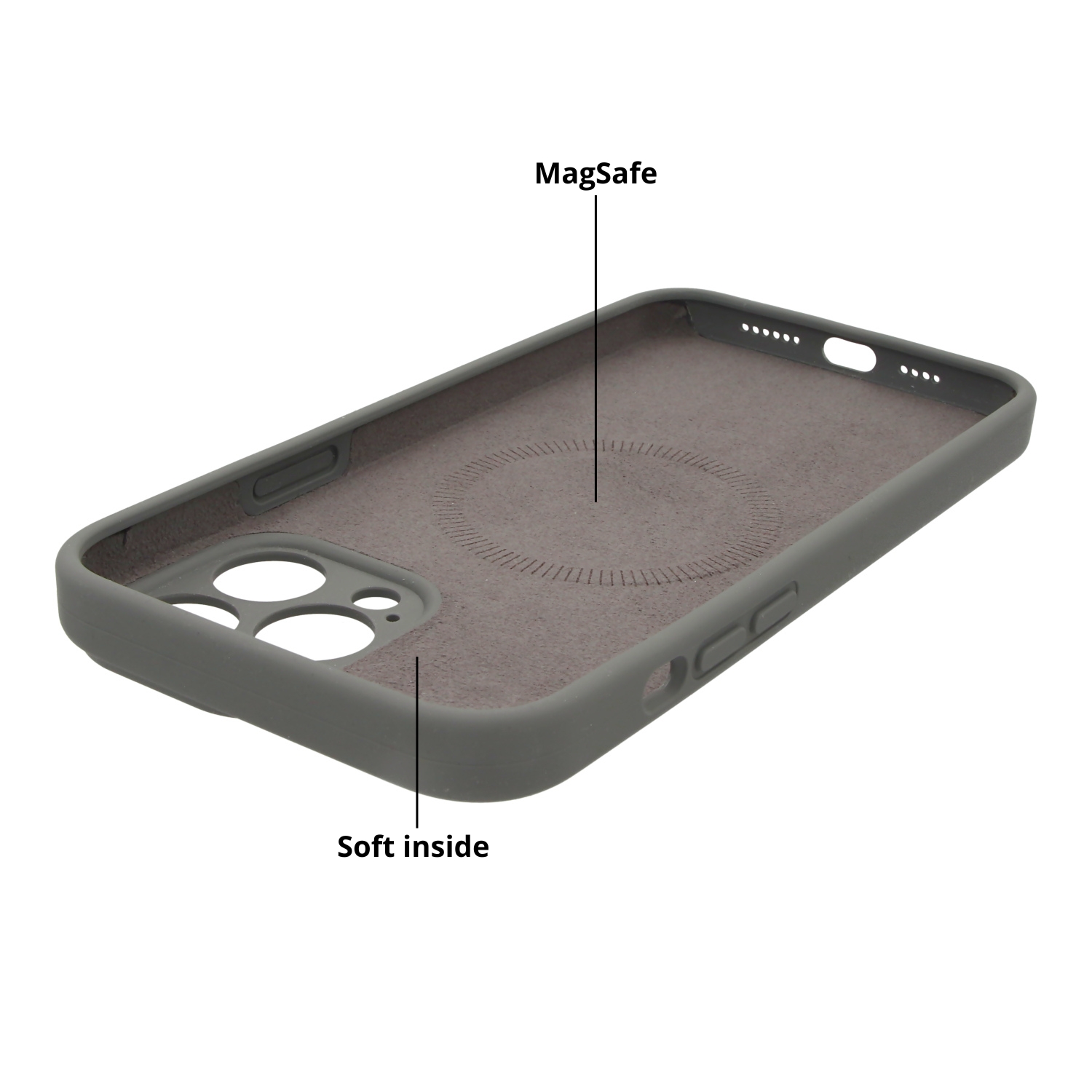 iPhone 16 Pro case Coloree - silicone - grey