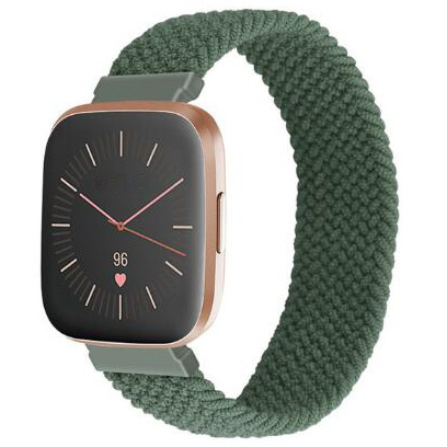 Fitbit Versa Nylon Braided Solo Strap - Inverness Green