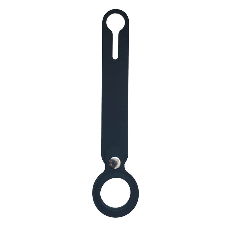Airtag Silicone Loop Key Ring - Black