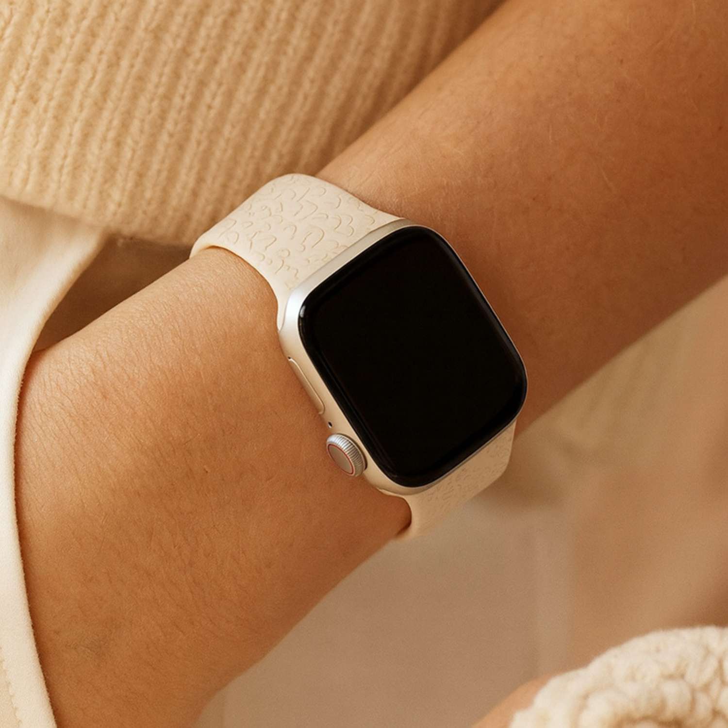 Apple Watch Print Sport Strap - Leopard Starlight