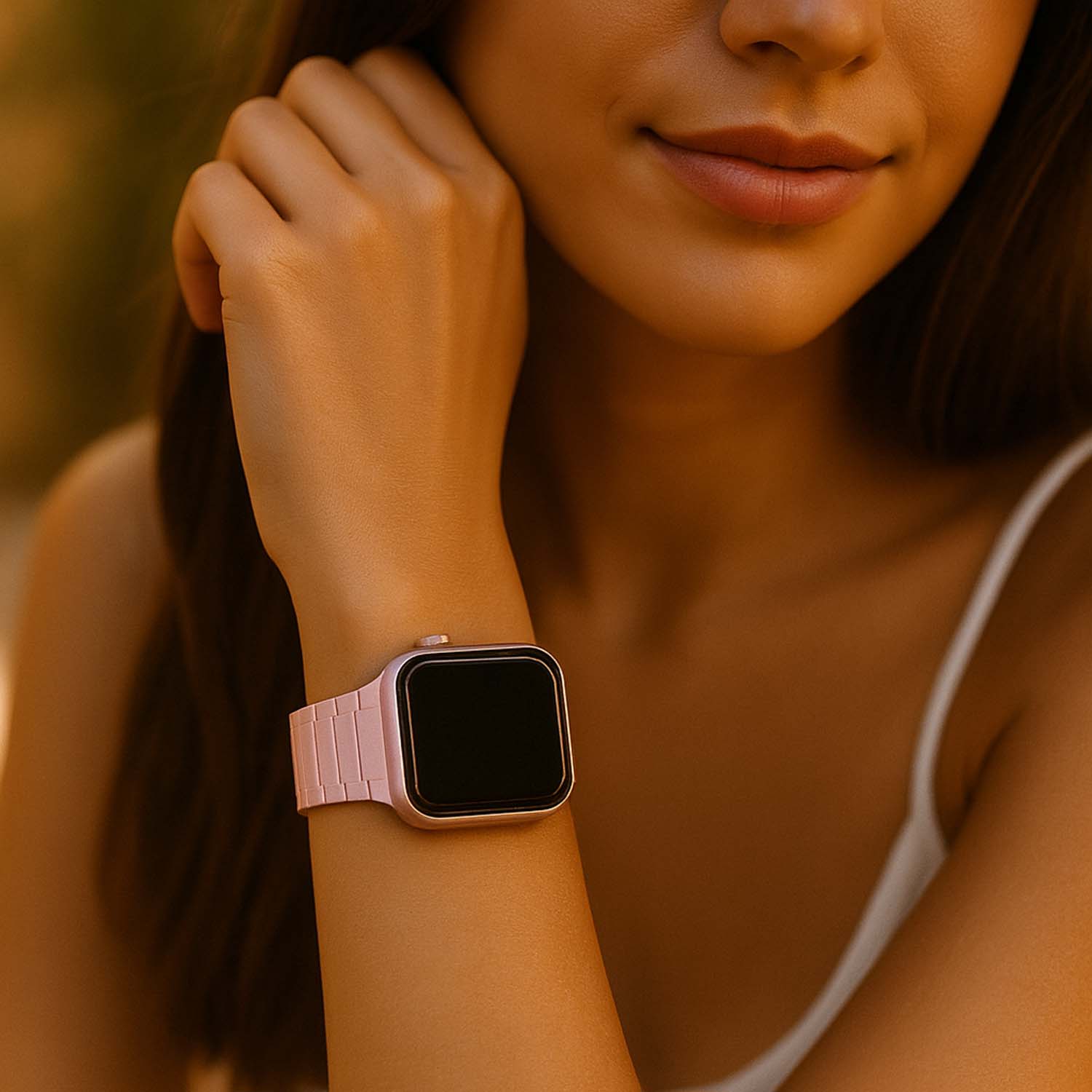 Apple Watch strap Zyro - silicone - light pink