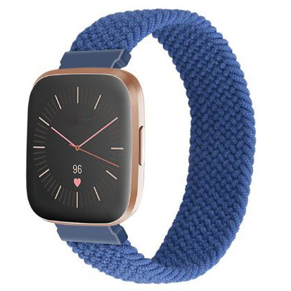 Fitbit Versa Nylon Braided Solo Strap - Atlantic Blue