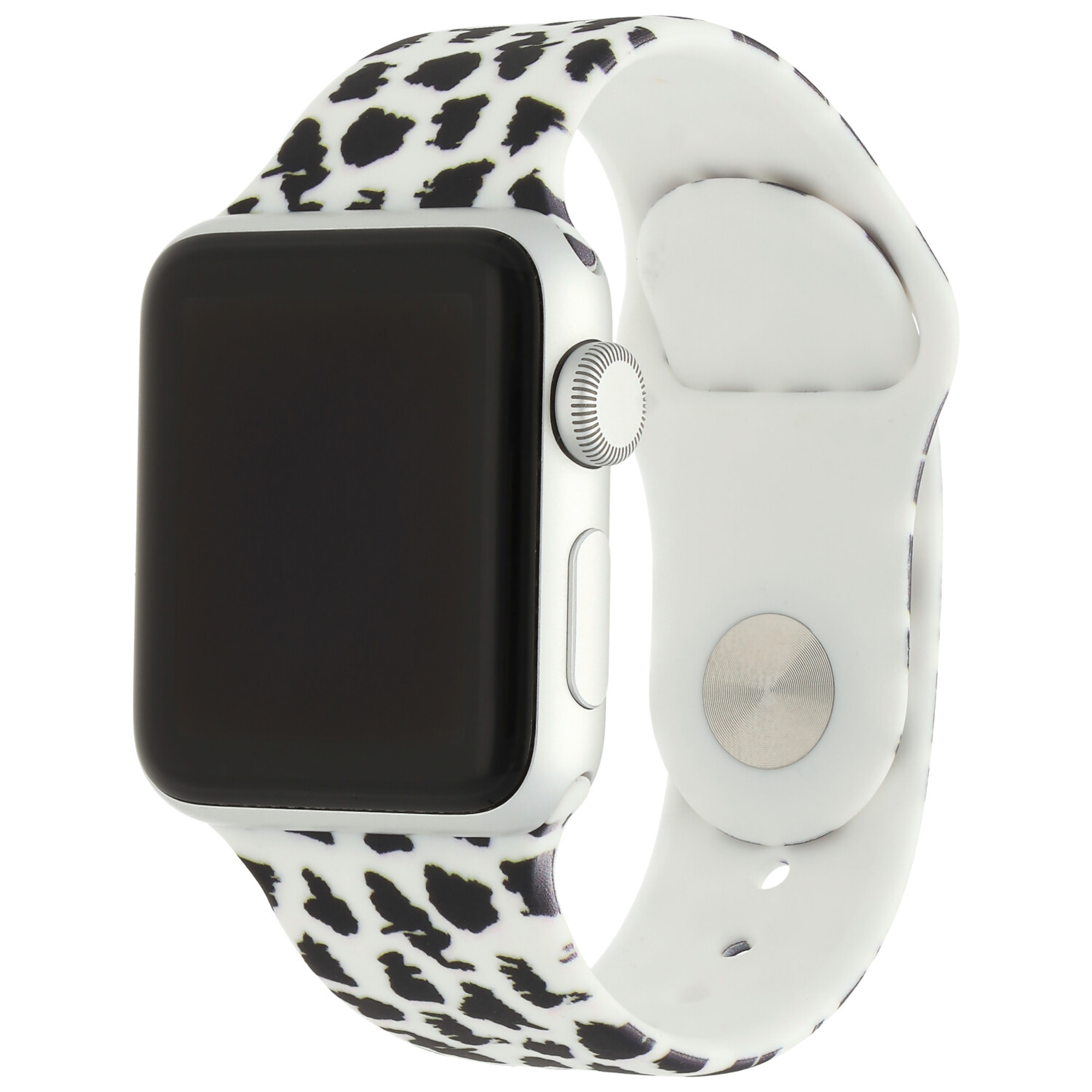 Apple Watch Print Sport Strap - Leopard White