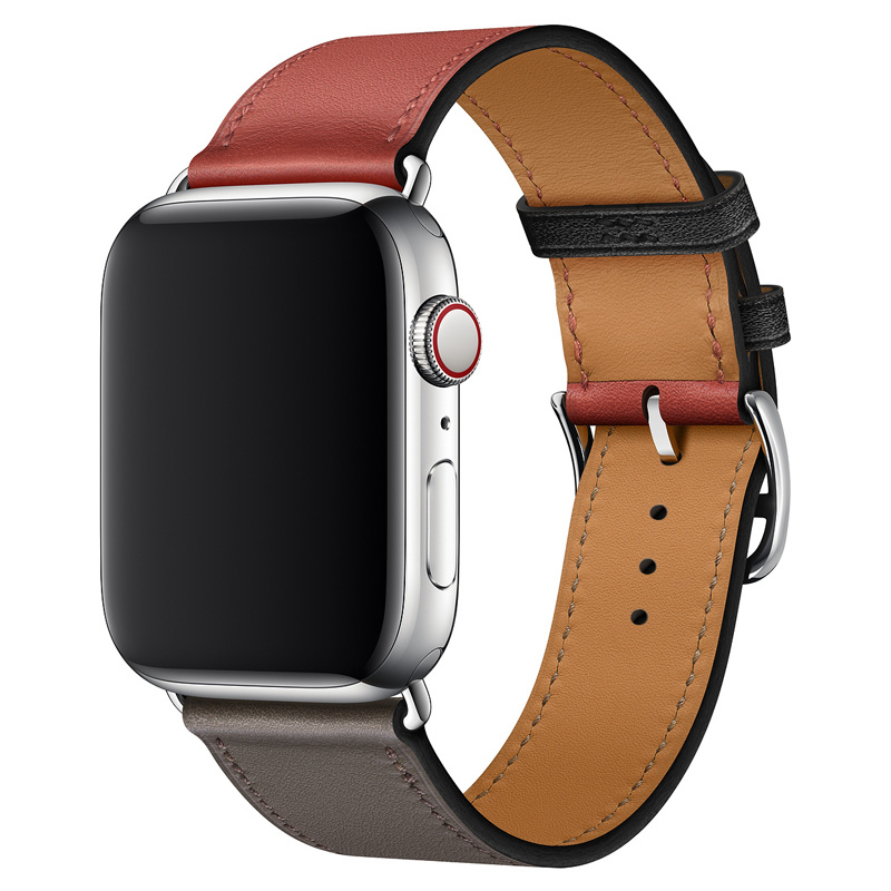 Apple Watch Leather Sing Tour - Red Grey