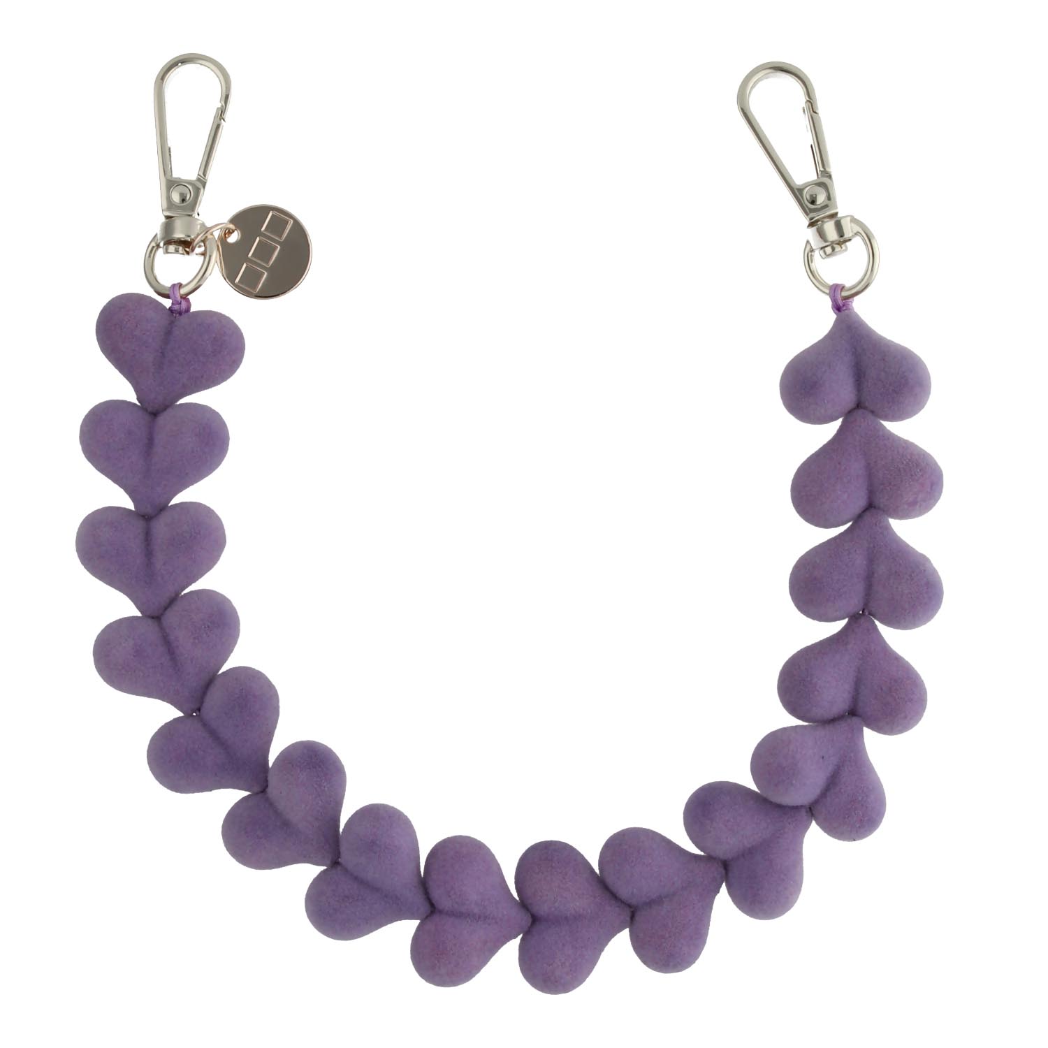 Telephone cord Fluwee - purple - silver