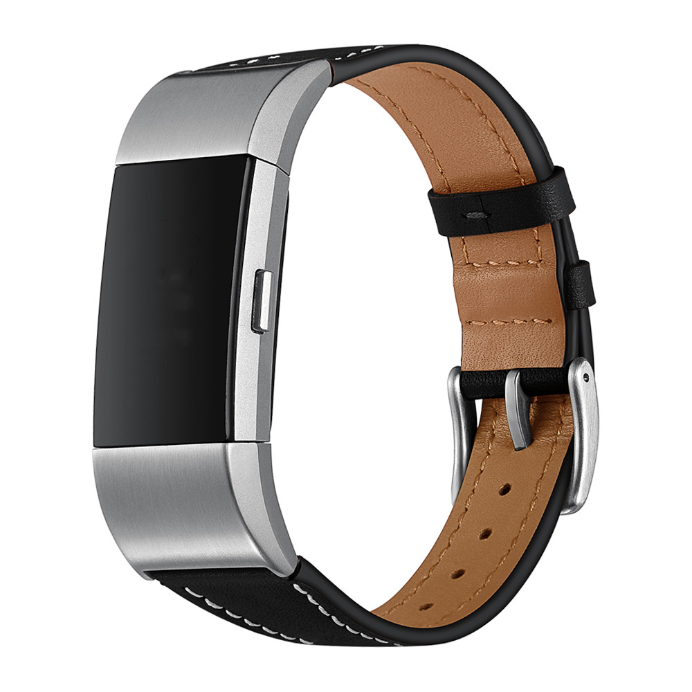 Fitbit Charge 2 Premium Leather Strap - Black