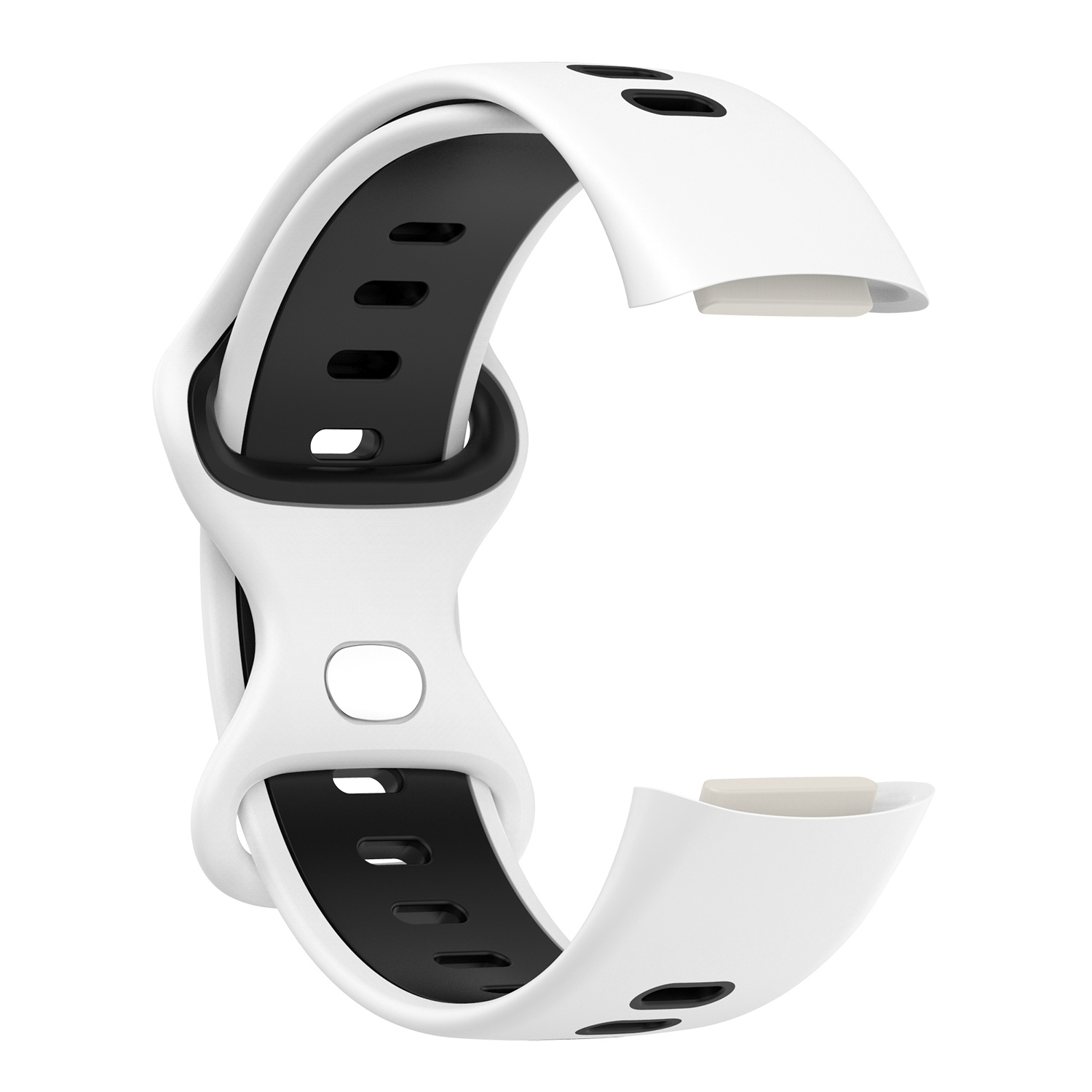 Fitbit Charge 5 Double Sport Strap - White Black