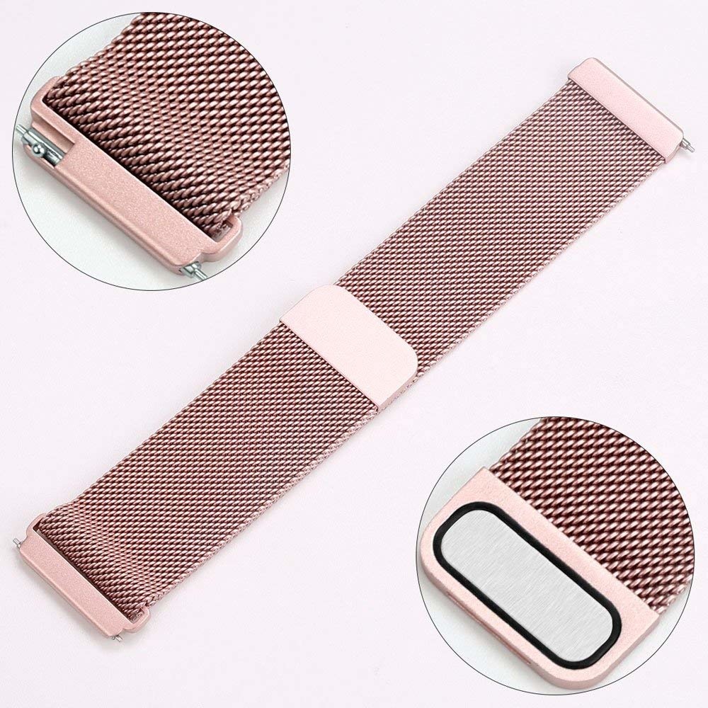 Fitbit Versa Milanese Strap - Pink Red