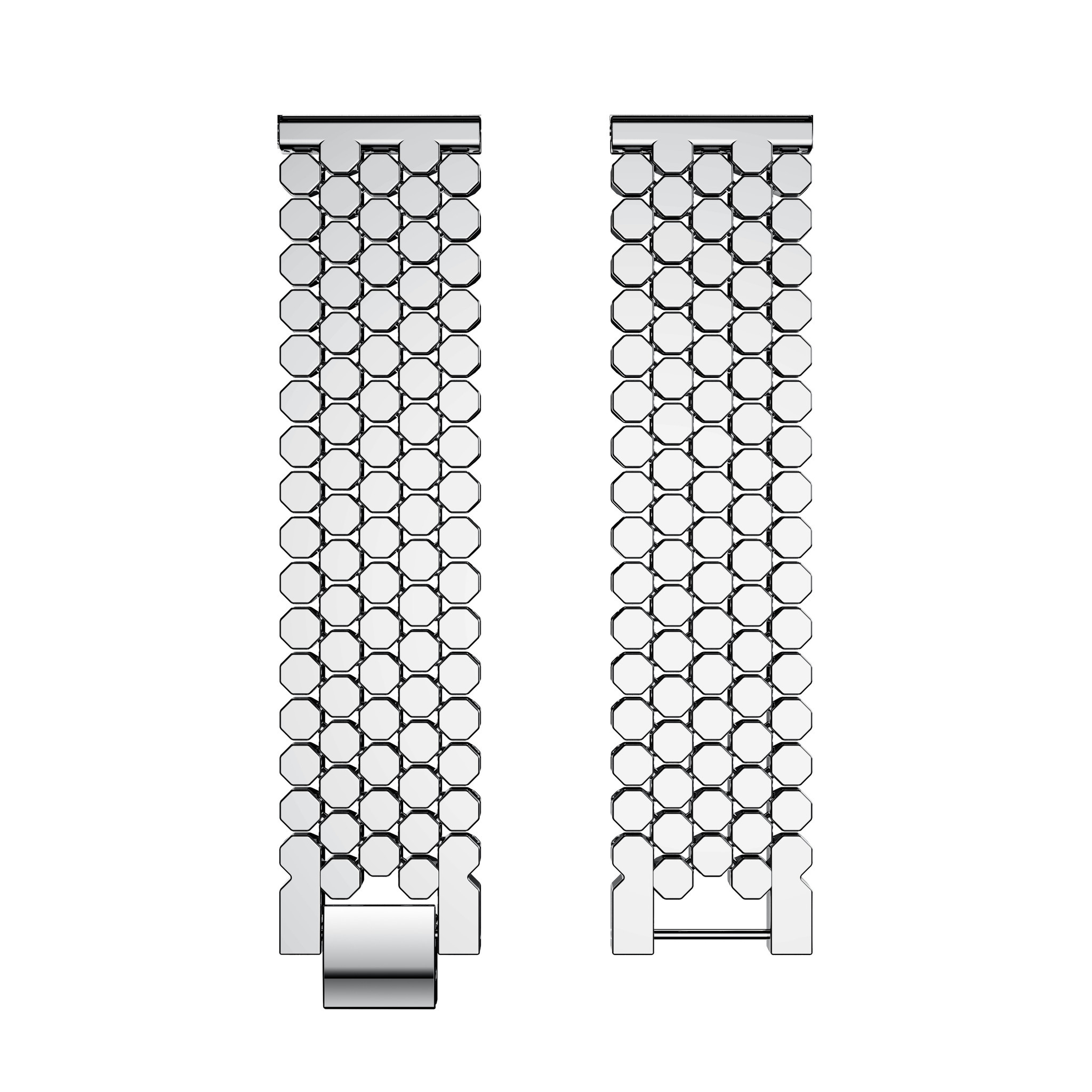 Huawei Gt Fish Steel Link Strap - Silver