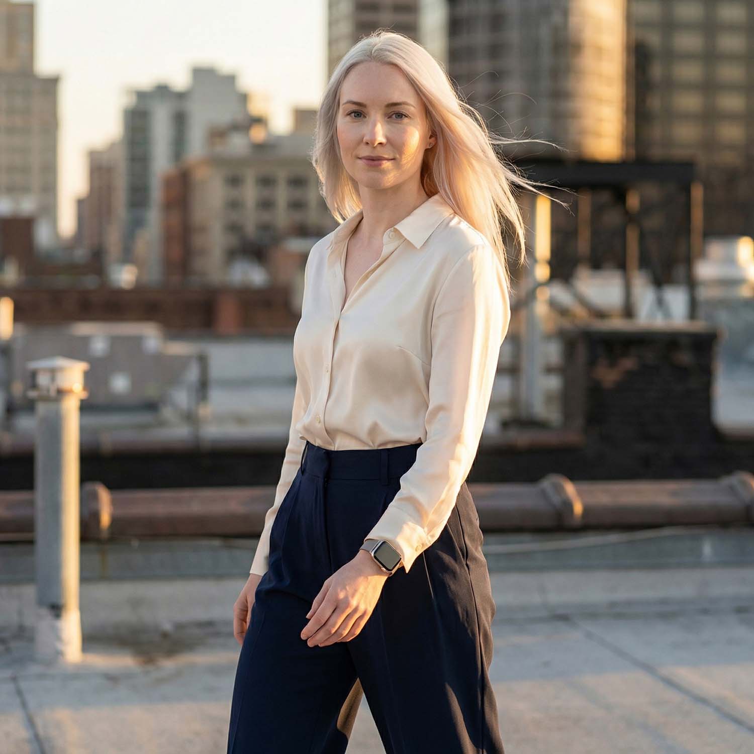 Apple Watch strap Fiore - milanese - natural