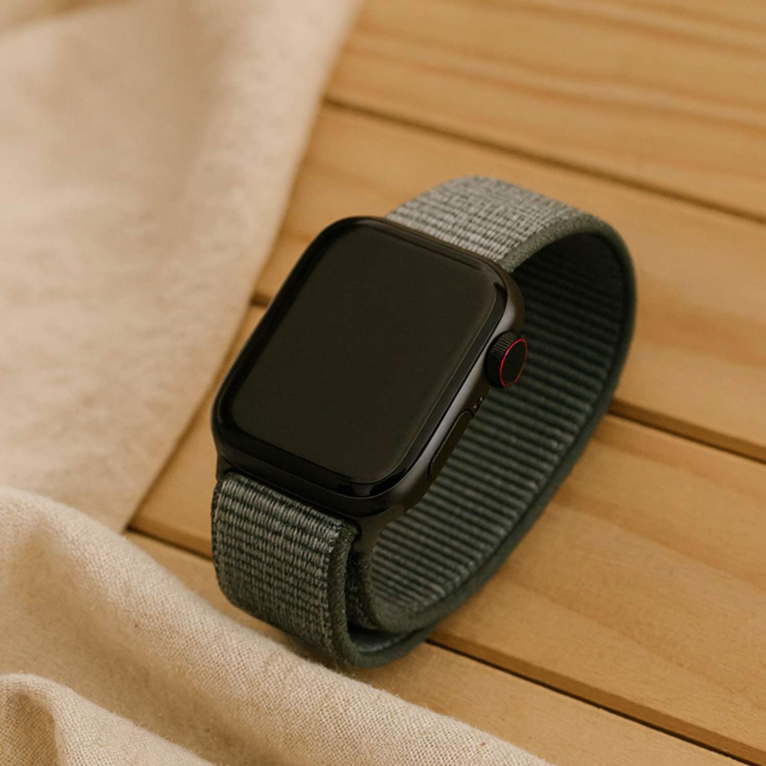 Apple Watch Nylon Sport Loop Strap - Storm Grey