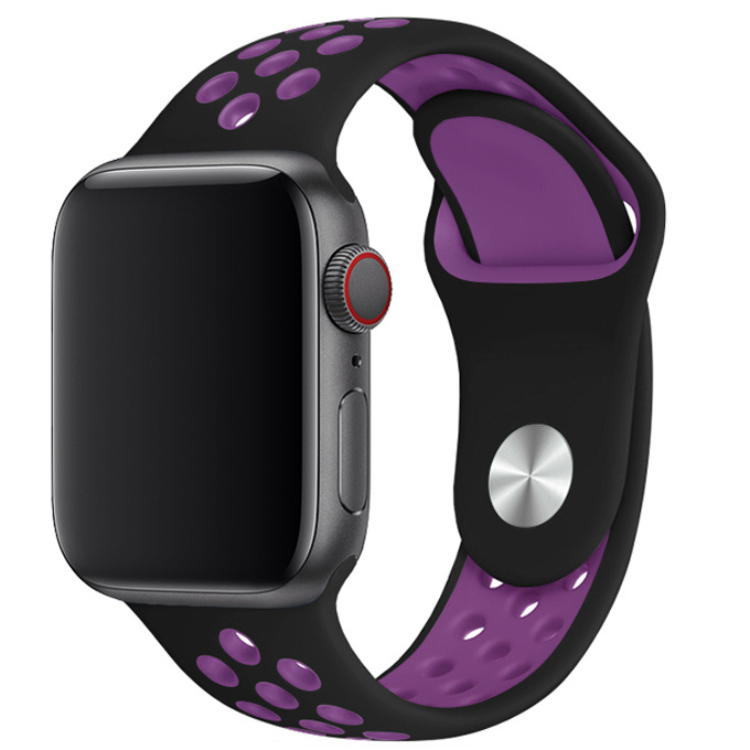 Apple Watch Double Sport Strap - Black Purple