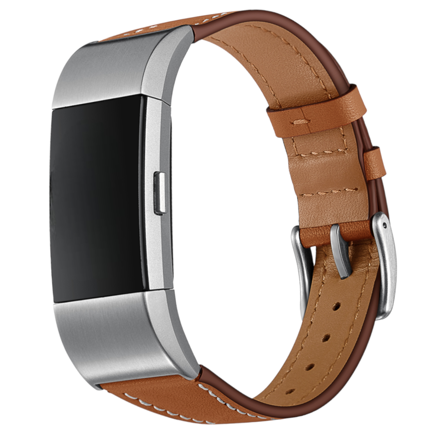 Fitbit Charge 2 Premium Leather Strap - Brown