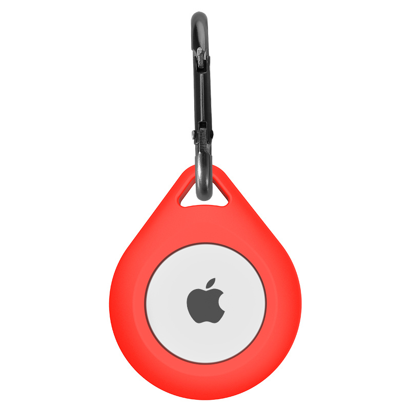 Airtag Silicone Drop Key Ring - Red