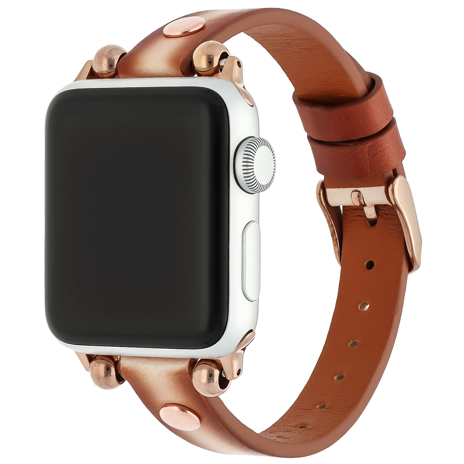 Apple Watch Leather Slim Strap - Camel