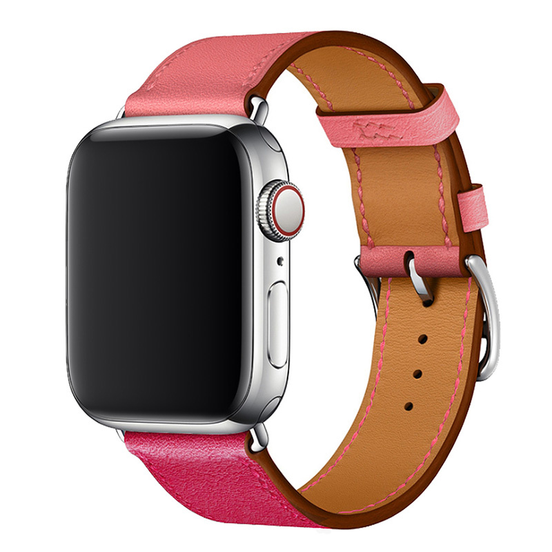 Apple Watch Leather Sing Tour - Pink Red