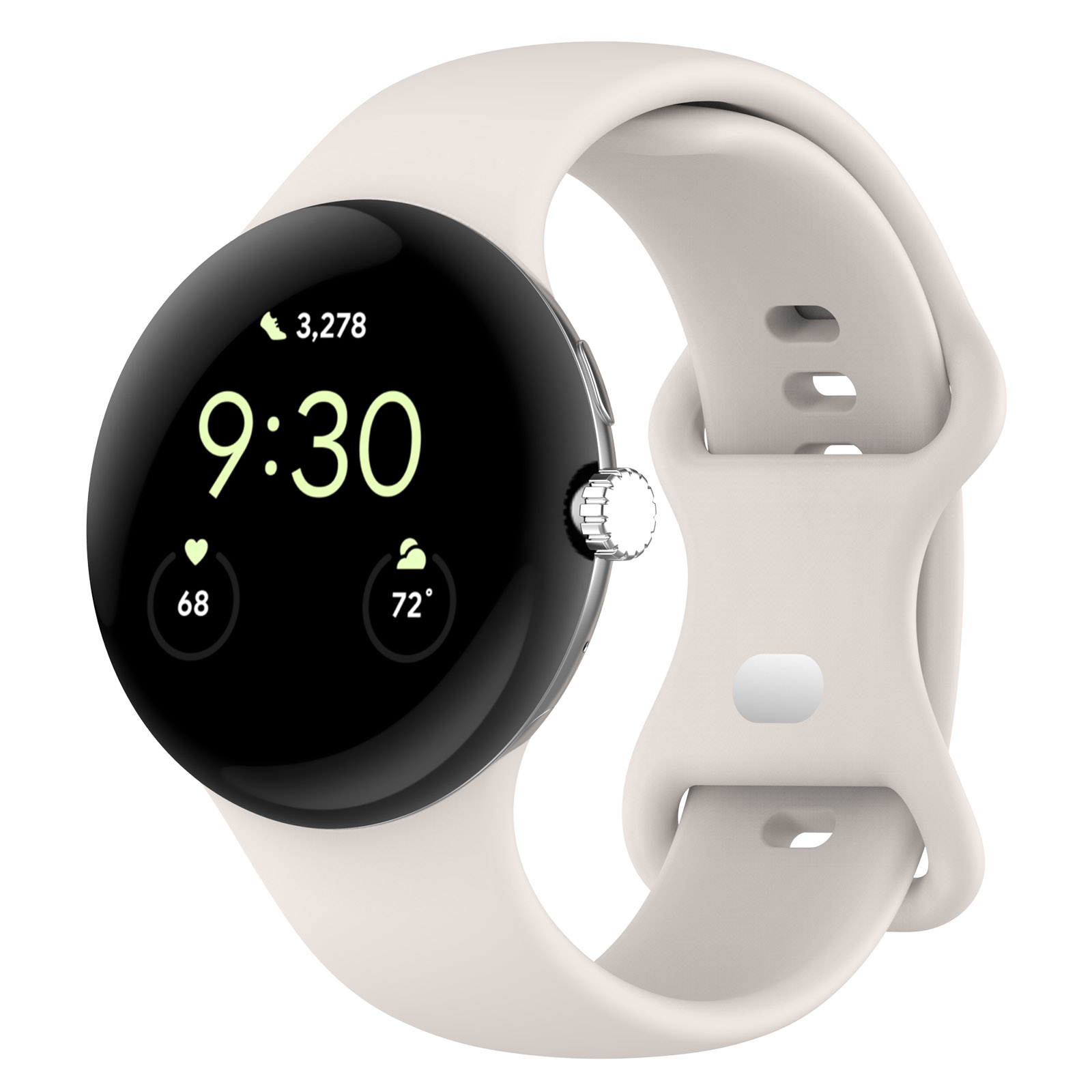 Google Pixel Watch Sport Strap - Soft White