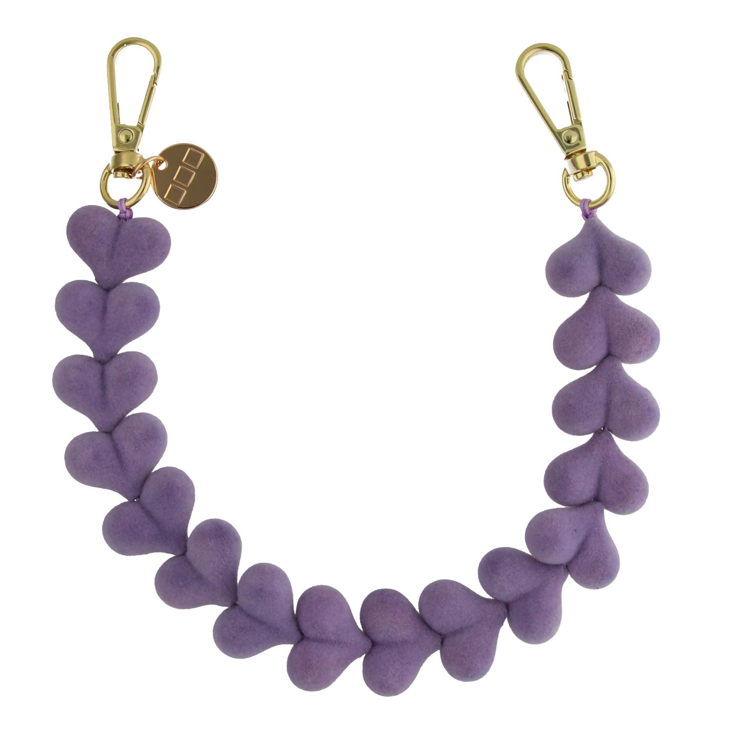 Telephone cord Fluwee - purple - gold
