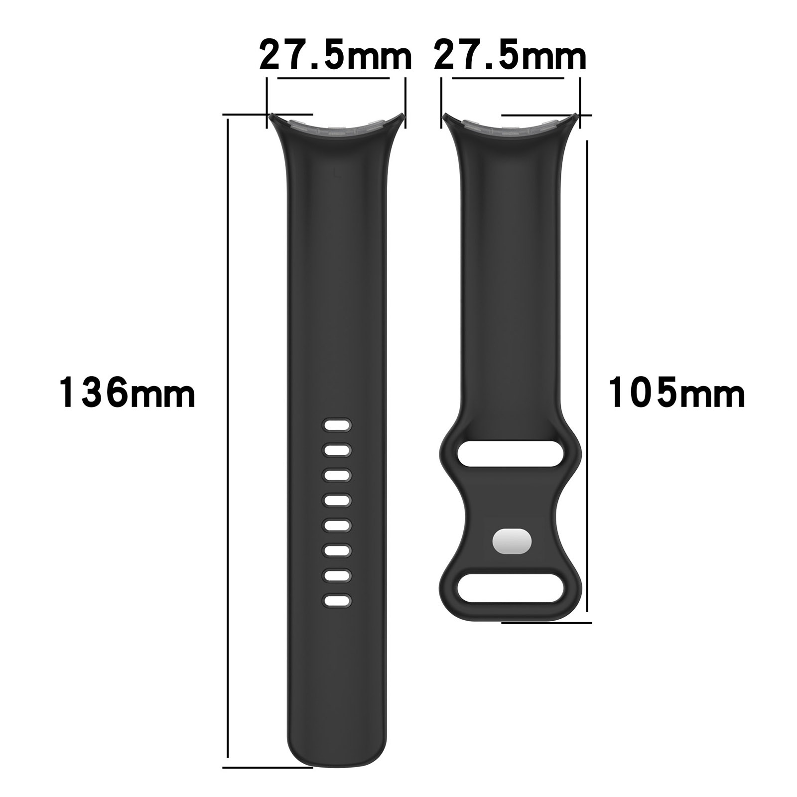 Google Pixel Watch Sport Strap - Soft White