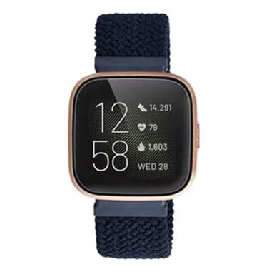 Fitbit Versa Nylon Braided Solo Strap - Charcoal