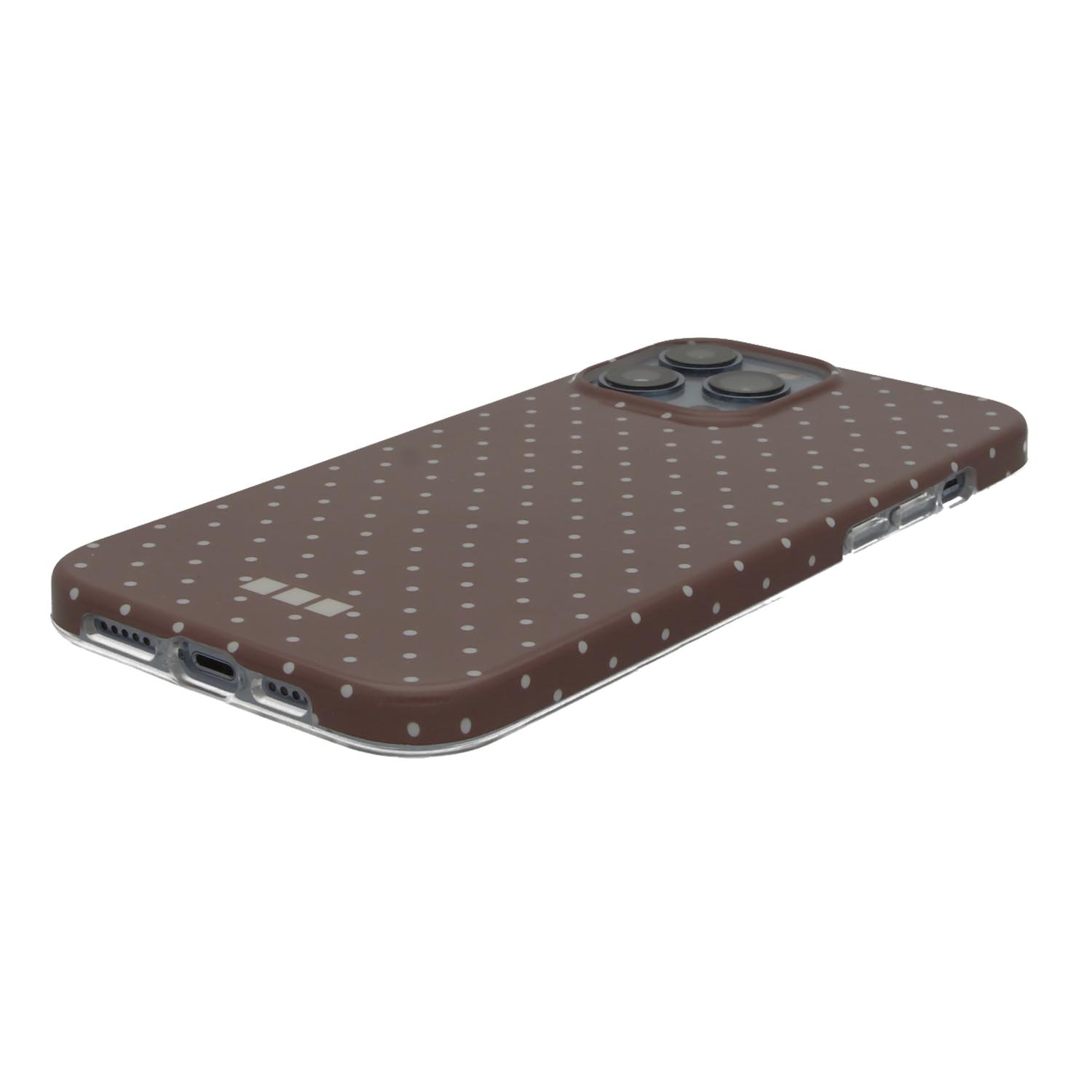 iPhone 13 case Dots - brown