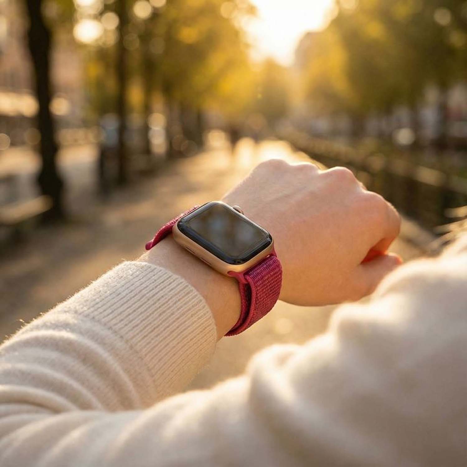 Apple Watch Nylon Sport Loop Strap - Dragon Fruit