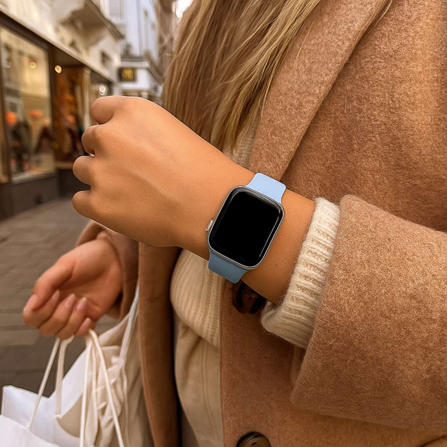 Apple Watch Sport Strap - Soft Blue