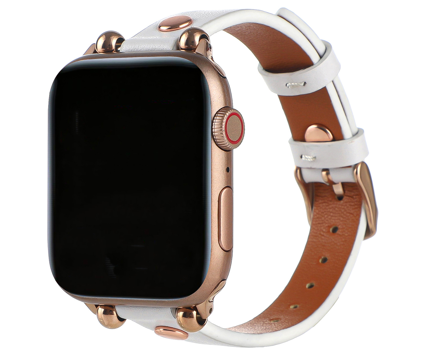 Apple Watch Leather Slim Strap - White