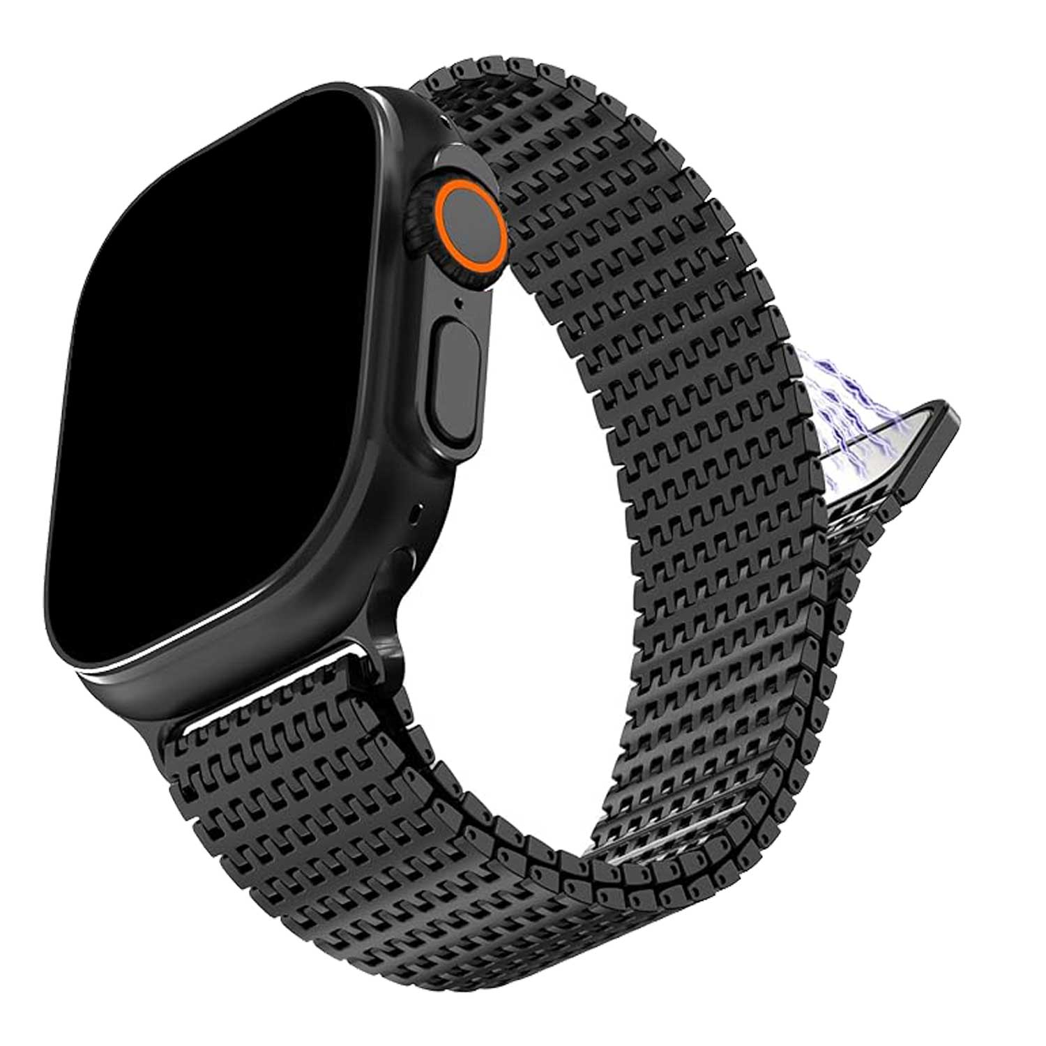 Apple Watch strap Brava – steel – black