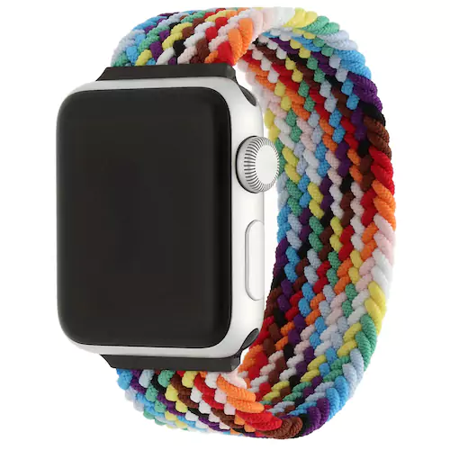 Apple Watch Nylon Braided Solo Loop Strap - Colourful Bright