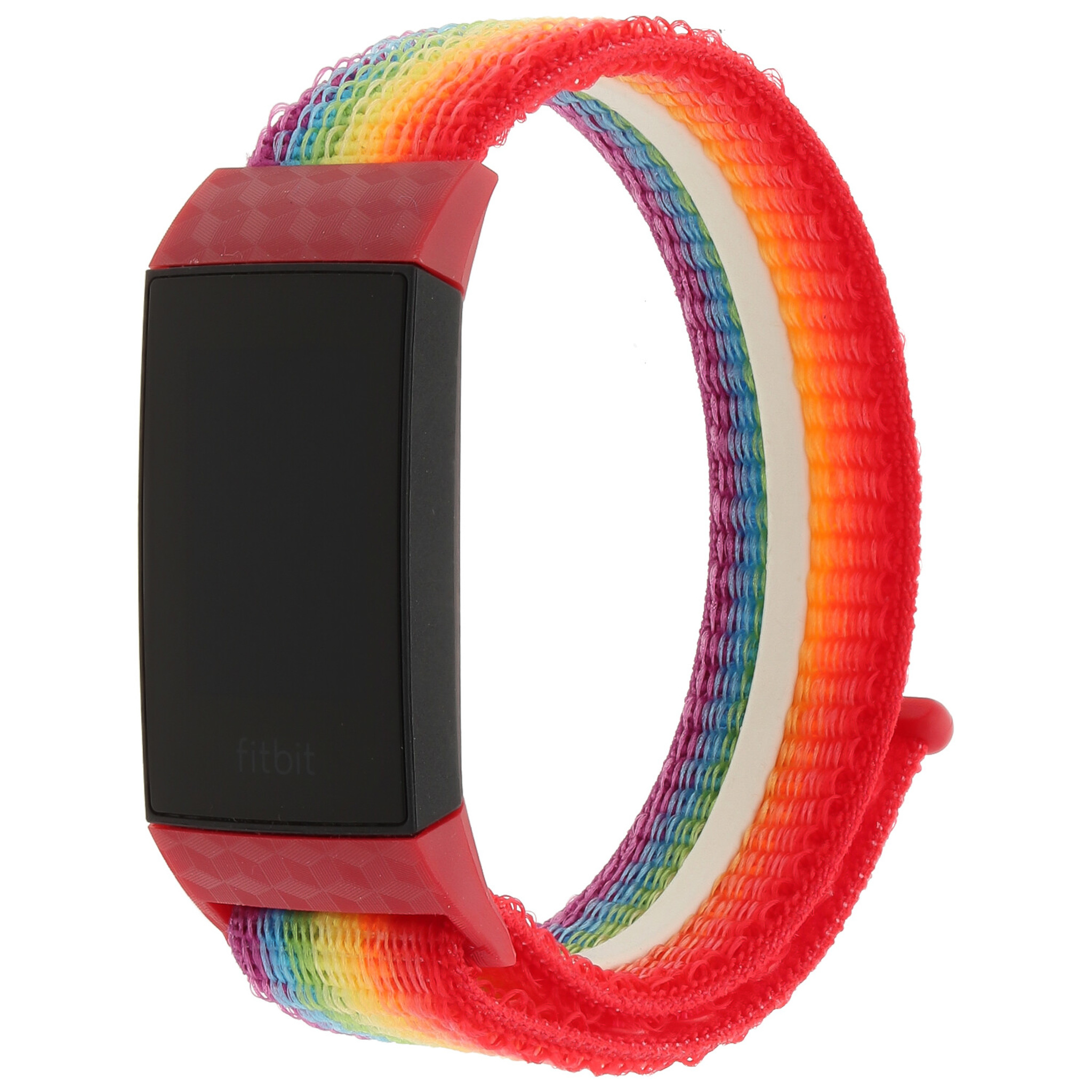 Fitbit Charge 3 &Amp; 4 Nylon Strap - Rainbow
