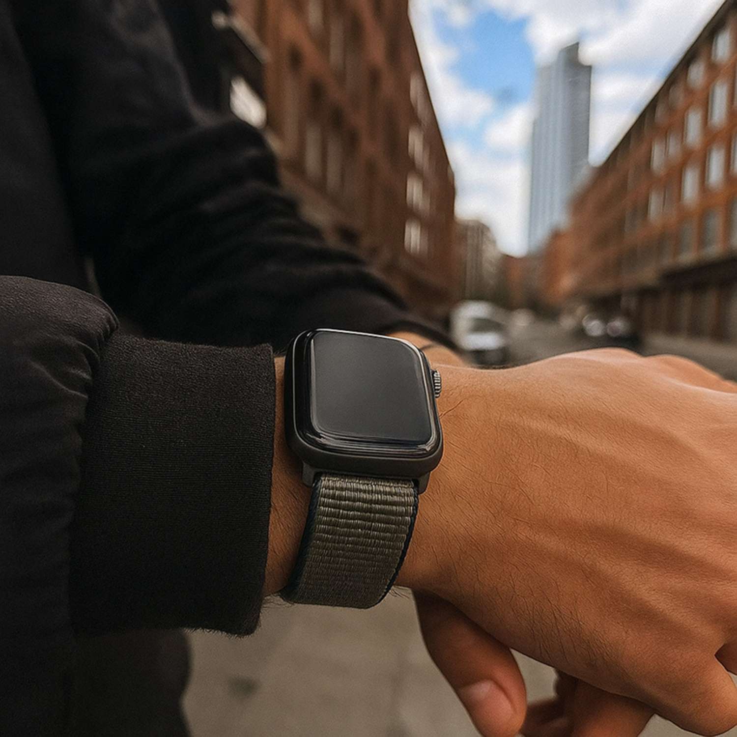 Apple Watch Nylon Sport Loop Strap - Inverness Green