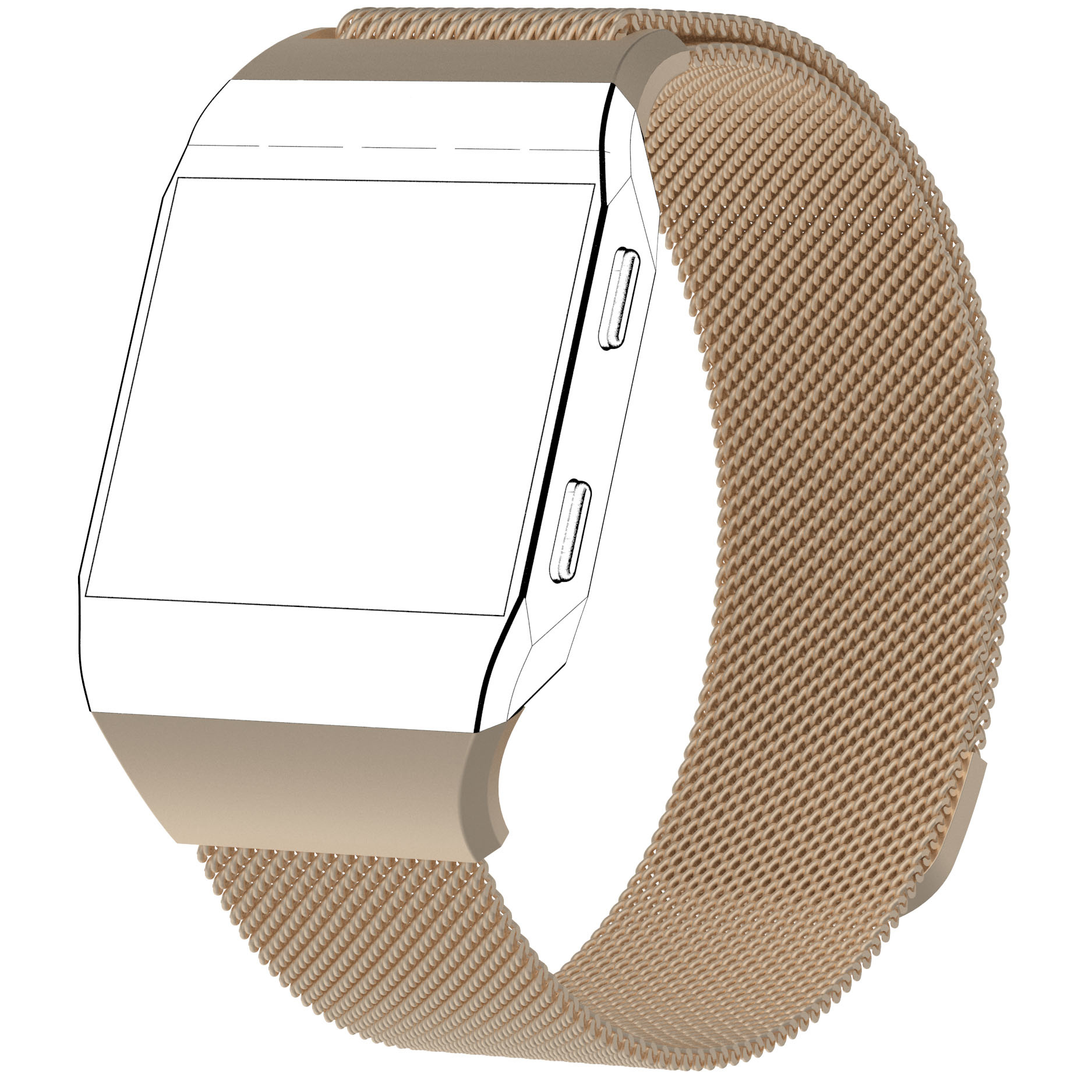 Fitbit Ionic Milanese Strap - Champagne