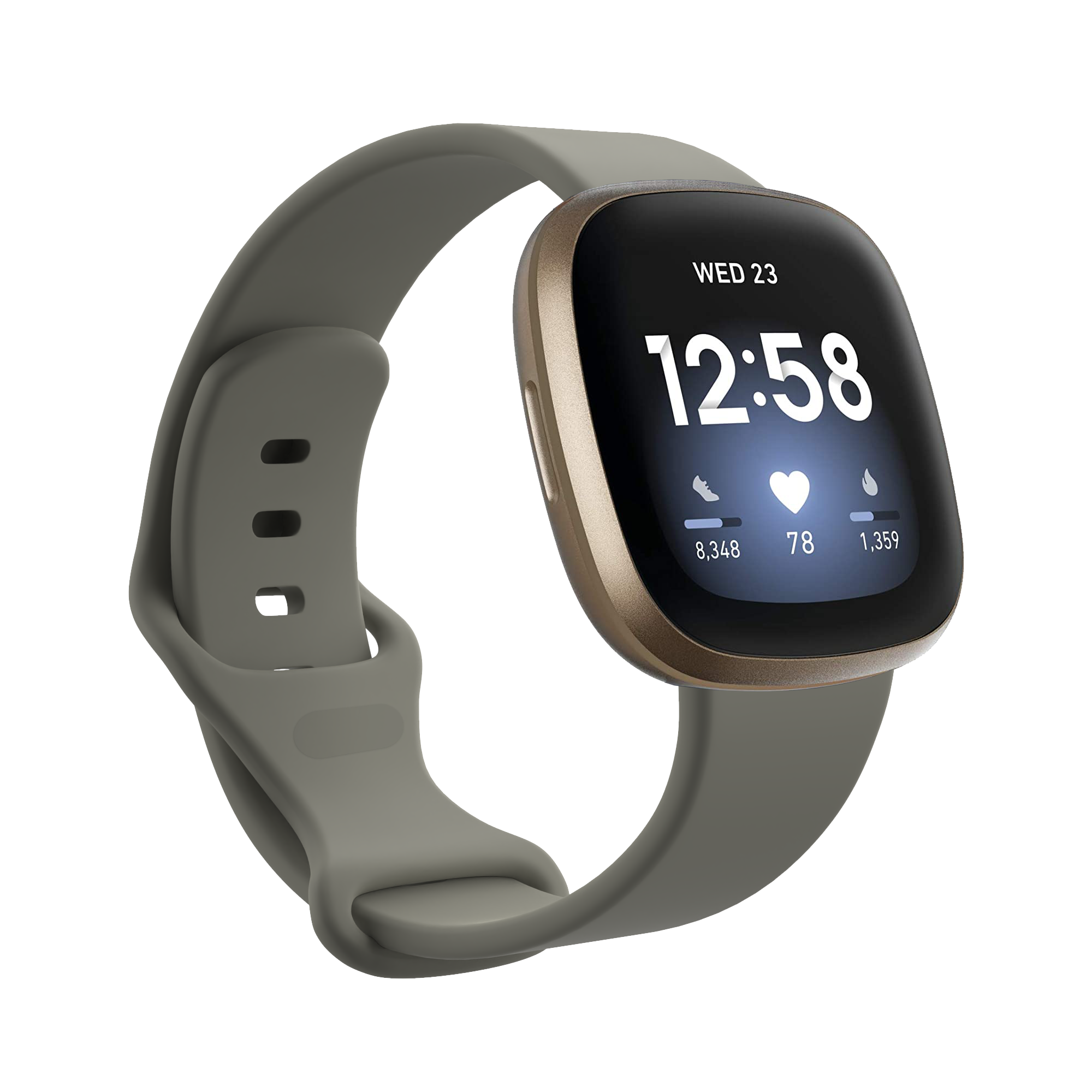 Fitbit Versa 3 / Sense Sport Strap - Grey