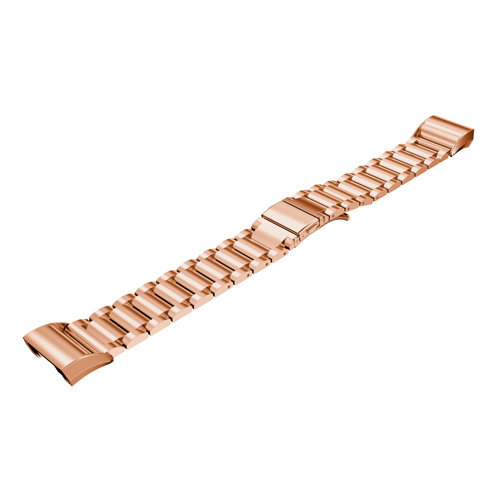 Fitbit Charge 2 Beaded Steel Link Strap - Pink Gold
