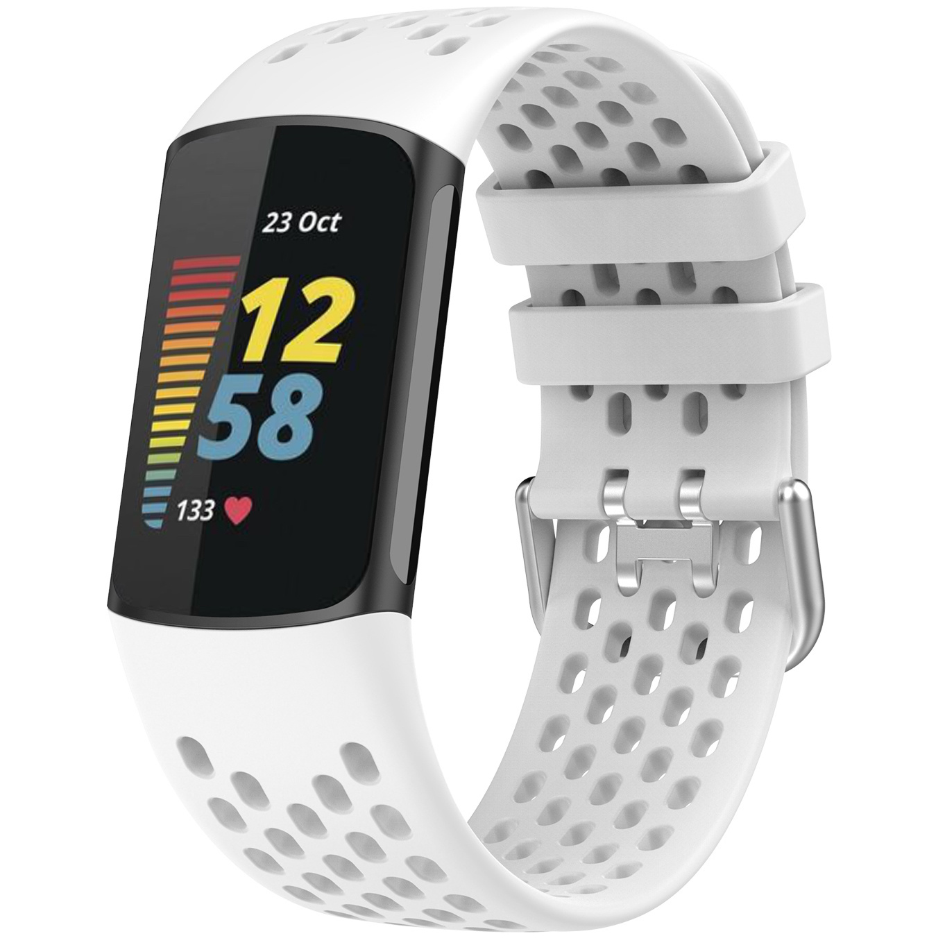Fitbit Charge 5 Sport Point Strap - White