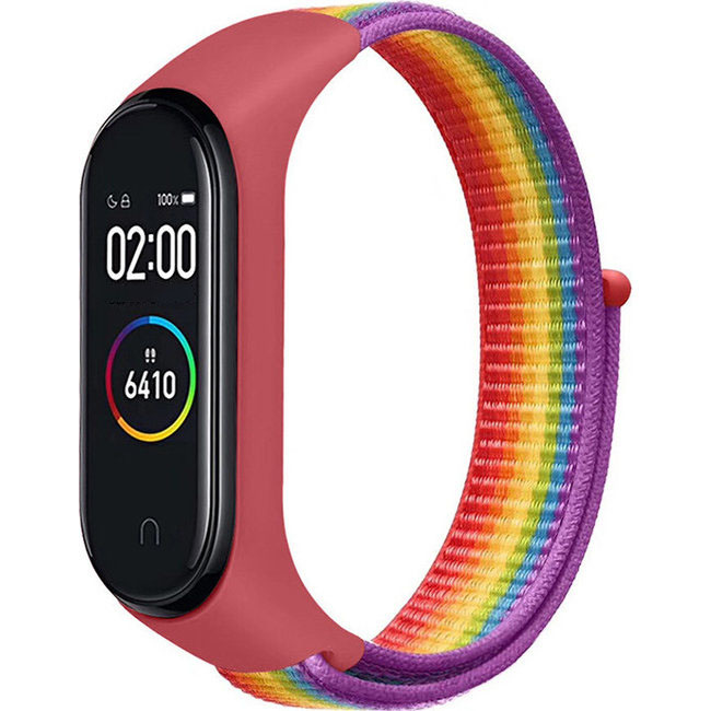 Xiaomi Mi 3/4/5/6 Nylon Sport Strap - Rainbow