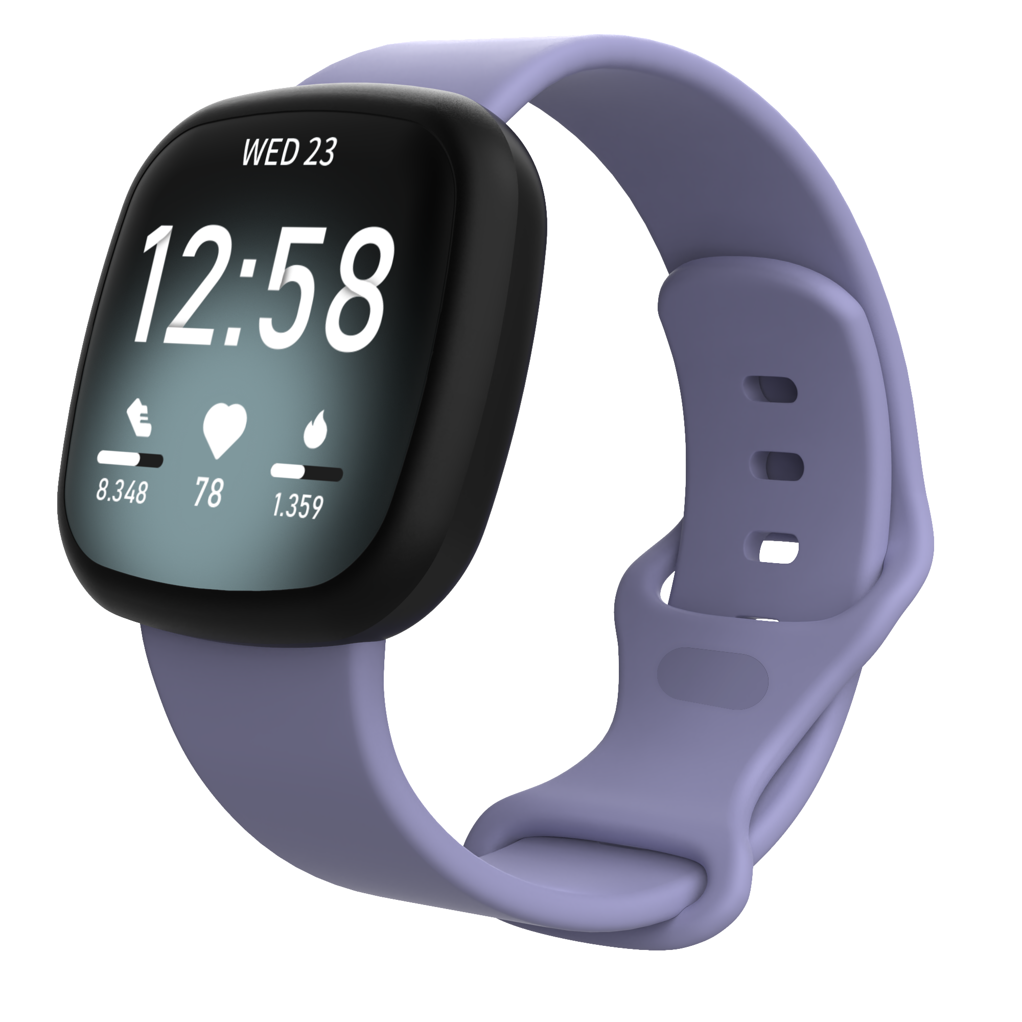 Fitbit Versa 3 / Sense Sport Strap - Violet Purple