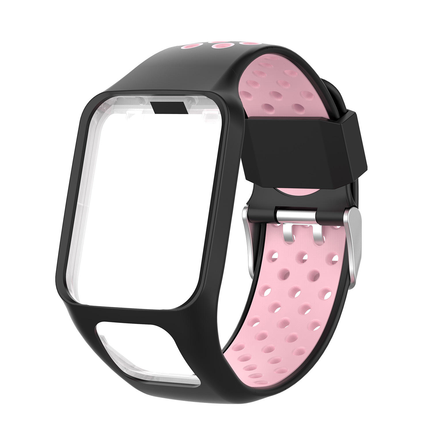 Tomtom Runner / Spark / Adventure Double Sport Strap - Black Pink