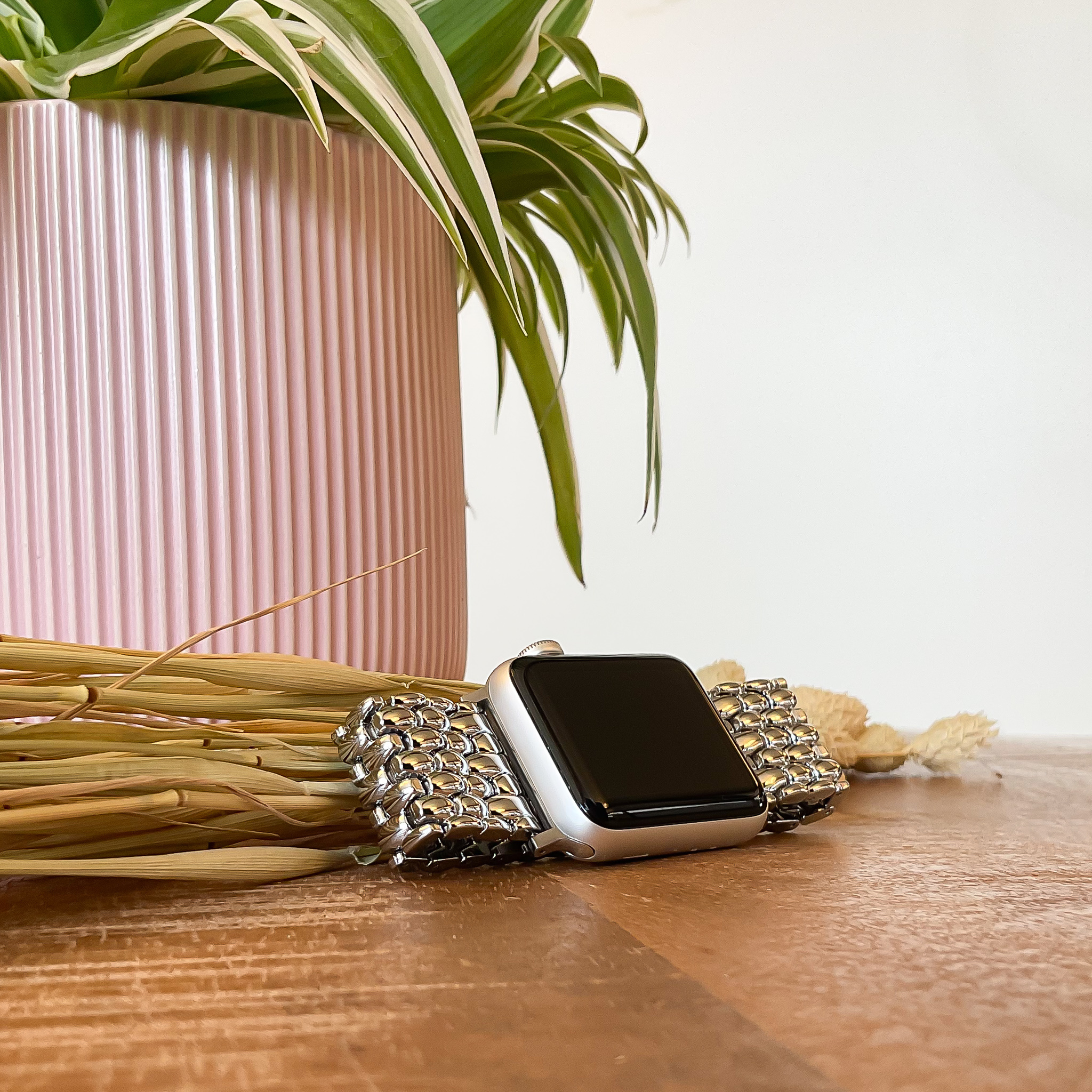 Apple Watch Dragon Steel Link Strap - Silver
