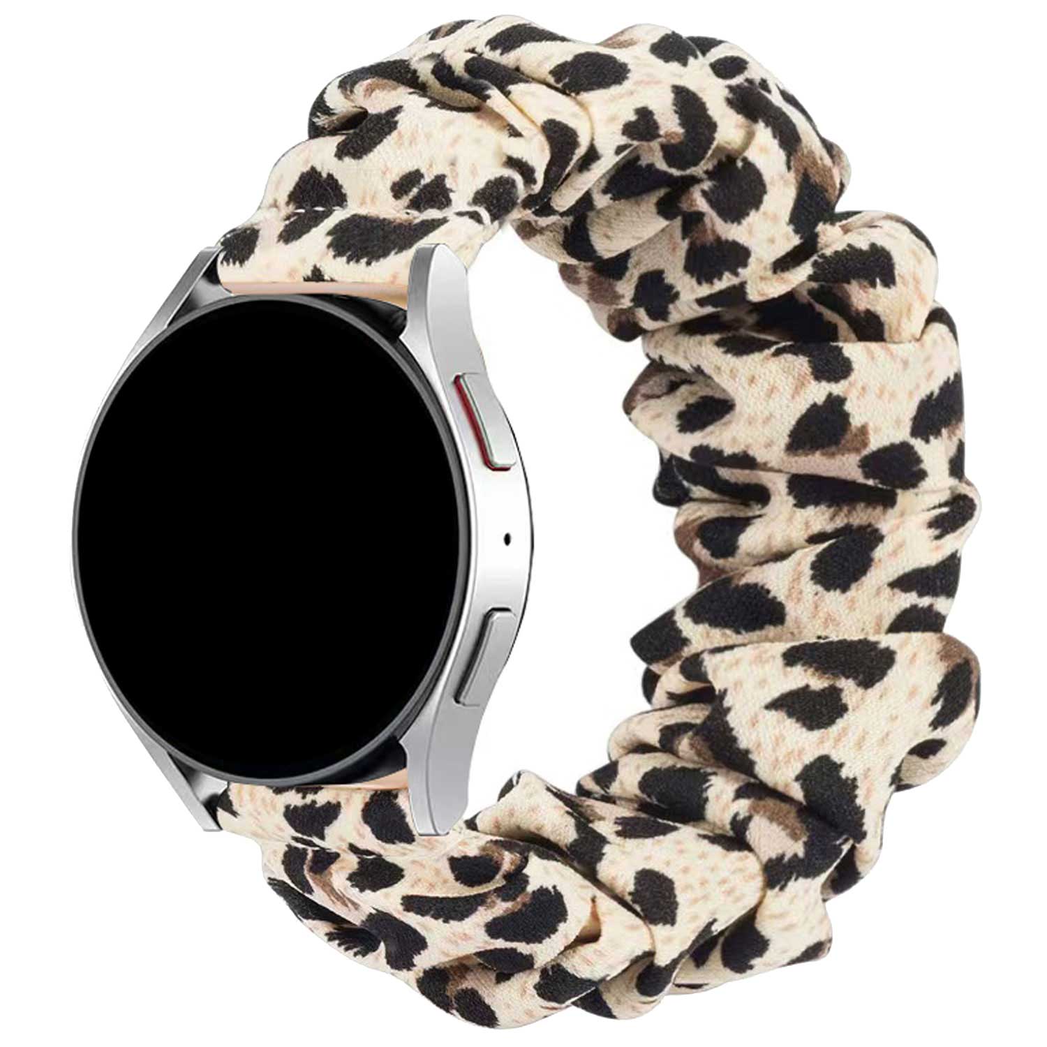 Samsung Galaxy Watch 6 Classic Nylon Scrunchie Straps - White