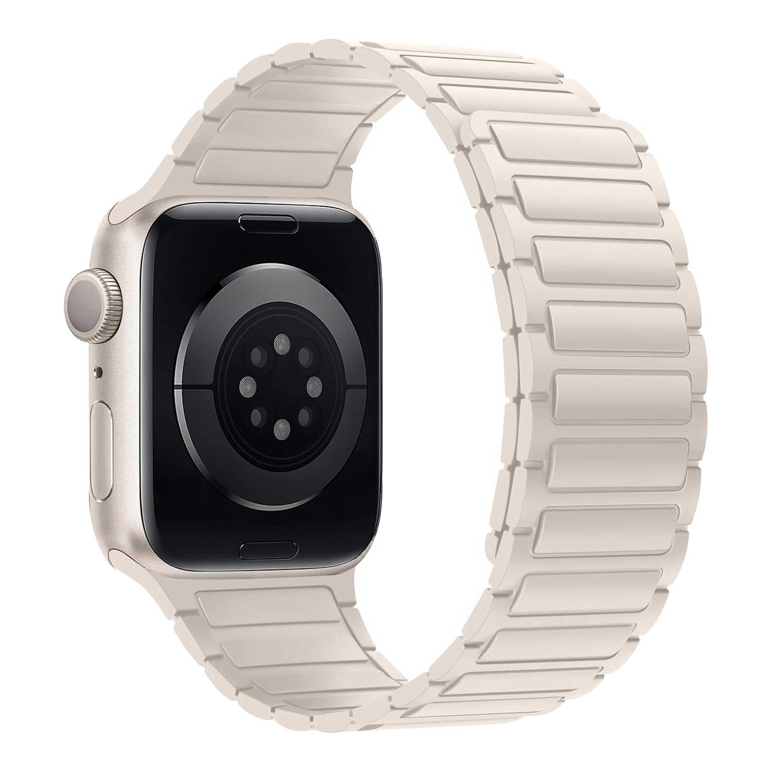 Apple Watch strap Zyro - silicone - starlight
