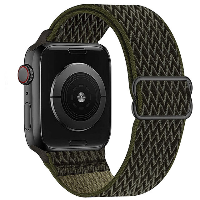 Apple Watch Nylon Woven Solo Strap - Army Green