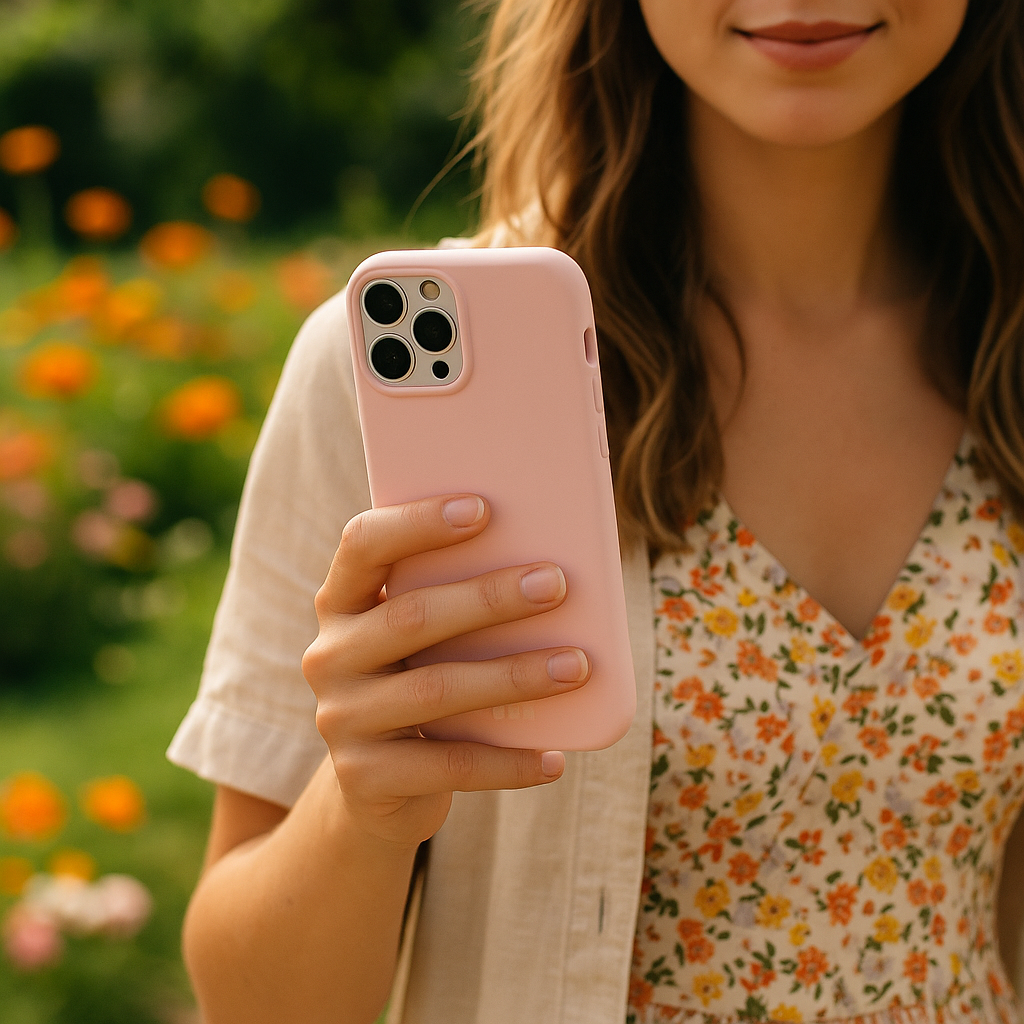 iPhone 17 Pro Max case Coloree - silicone - pink