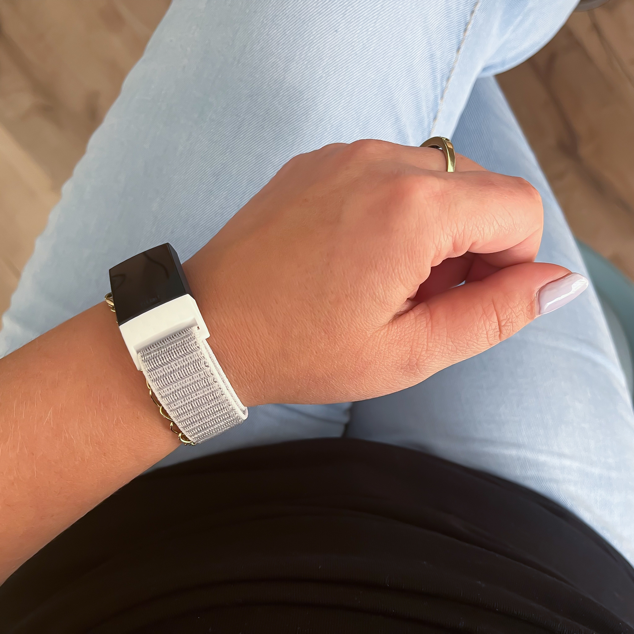 Fitbit Charge 3 &Amp; 4 Nylon Strap - Seashell