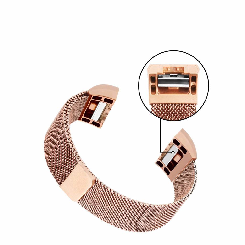 Fitbit Charge 2 Milanese Strap - Rose Gold