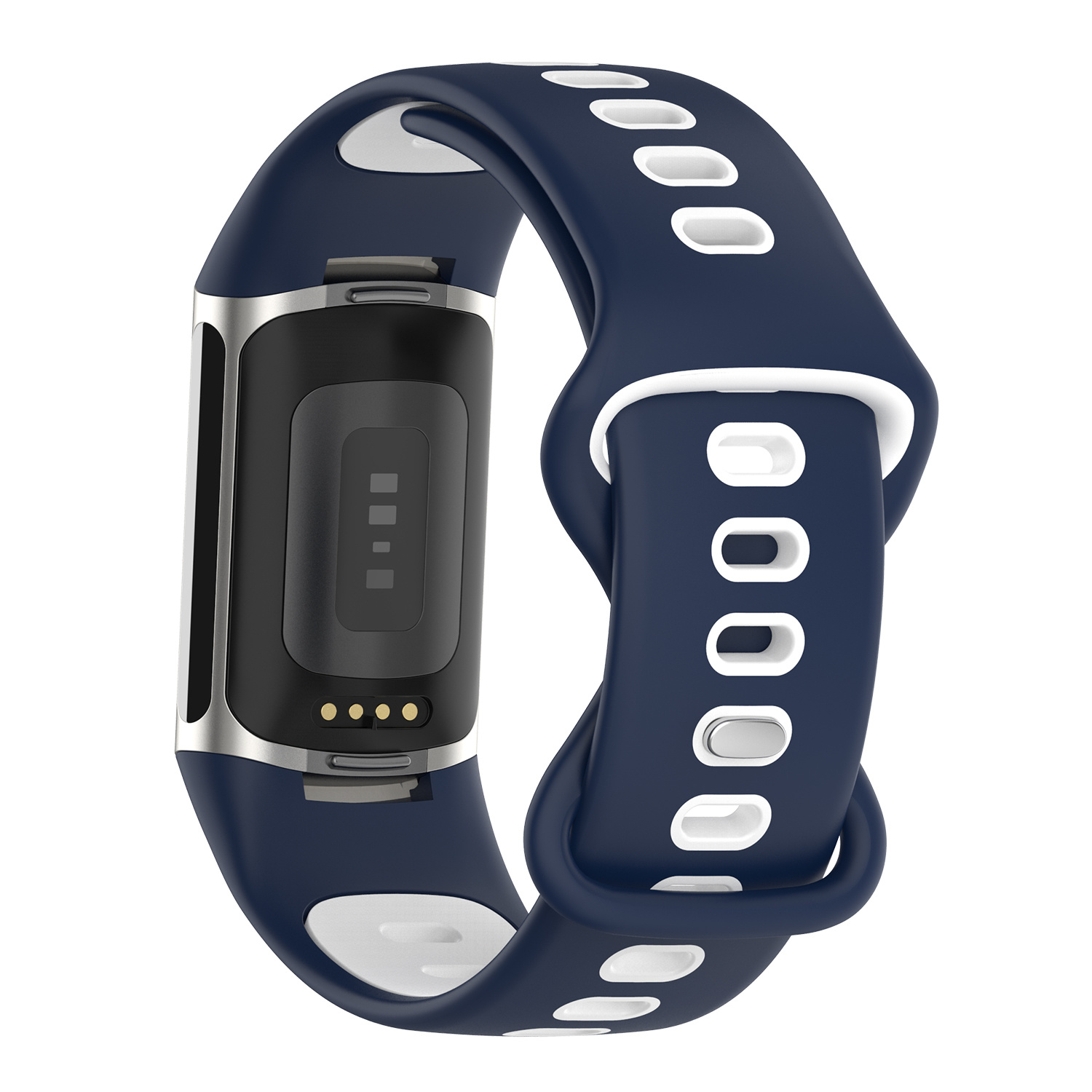 Fitbit Charge 5 Double Sport Strap - Dark Blue White